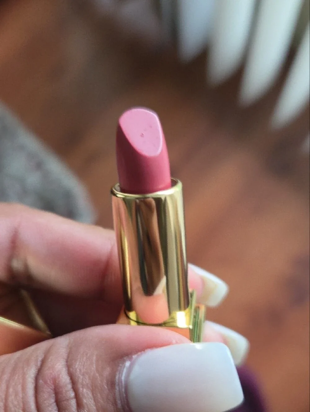 Yves Saint Laurent Travel Size Gold-tone Lipstick Case with Black YSL Logo